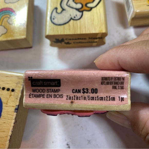 Assorted Wooden Stamps Set 7 pieces - Picture 10 of 16